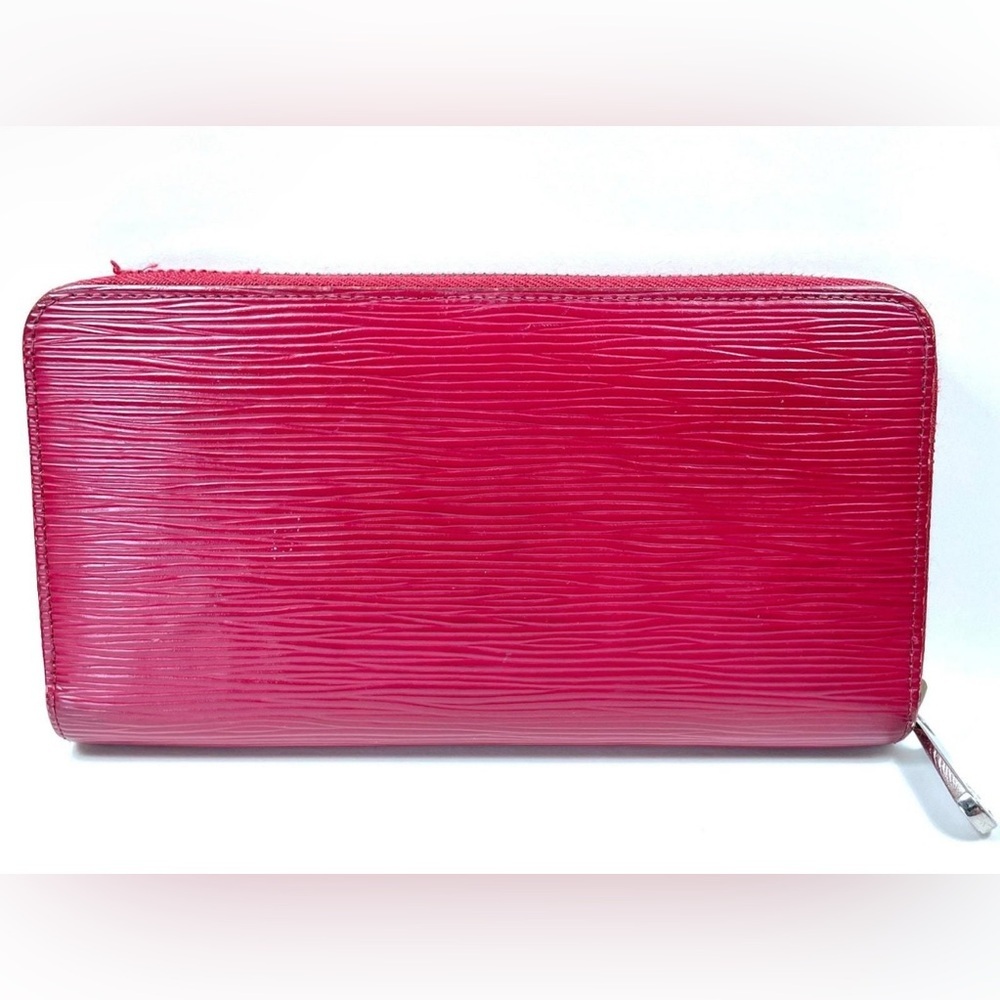 LOUIS VUITTON Epi Leather Zippy Long Wallet💞Fuschia⭐️Always Authentic🎬
